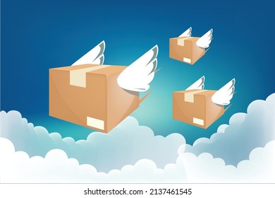 Groups of products will send to the customers so fast tack by air transportation service 
