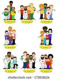 Groups of sport fans