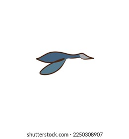 Grouse duck logo vector on white background 