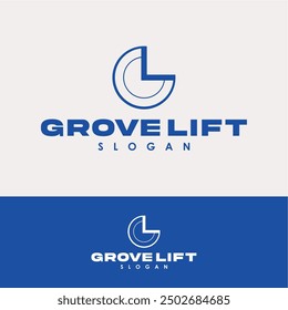 Grove lift letter G L round logo design ideas business name editable vector template  royalty free image