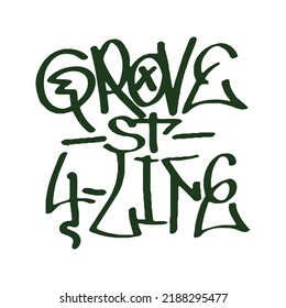grove street 4 life graffiti from gta san andreas