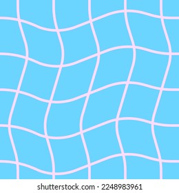 Grovy giometric pattern. Seamless pattern in y2k style
