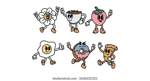 grovy mascot illustration cartoon vector