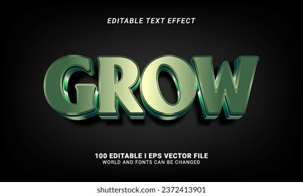 aumento del efecto de texto de estilo 3d estilo estilo estilo gráfico