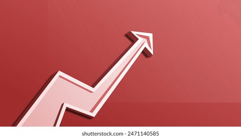 grow up arrow red background