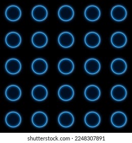 Grow blue light spectrum circle seamless pattern, Futuristic background design for banner, web background, vector