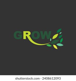 Grow up company logo design