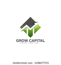 Grow Finance Logo Design Vector