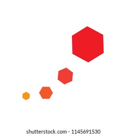 Grow up hexagon logo