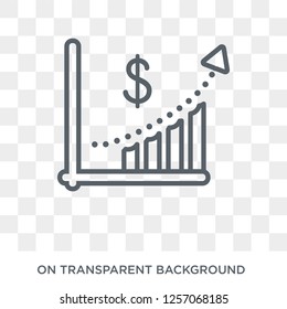 Grow icon. Grow design concept from Success collection. Simple element vector illustration on transparent background.