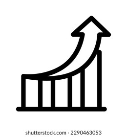 Ilustración de diseño de símbolos de vectores de iconos de crecimiento