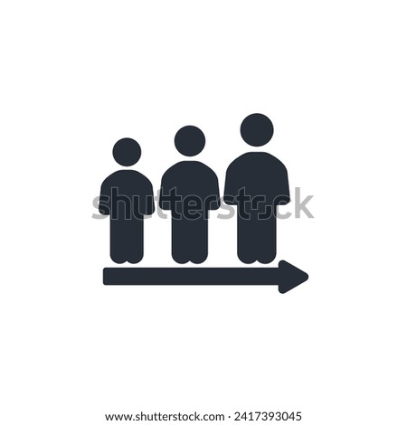 grow icon. vector.Editable stroke.linear style sign for use web design,logo.Symbol illustration.