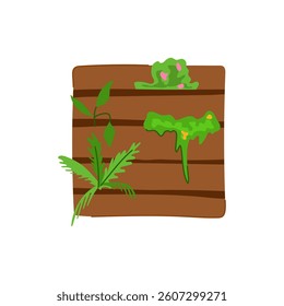 grow indoor vertical garden cartoon. home living, wall creative, air fresh grow indoor vertical garden sign. isolated symbol vector illustration