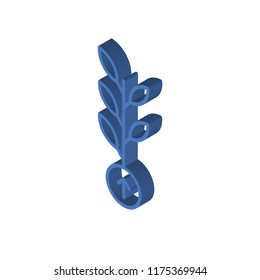 Grow isometric left top view 3D icon