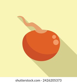 Grow lentil seed icon flat vector. Eco farming plant. Dry pulse meal