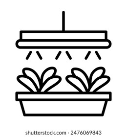 Grow Lights icon vector illustration