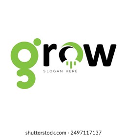 The grow logo for Business logo, company logo, Health logo and etc.