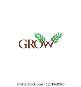 GROW logo  design