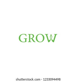 GROW logo design