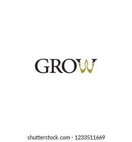 GROW logo design