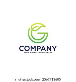 grow logo design with letter g