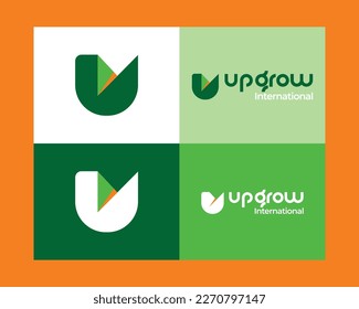UP GROW LOGO DESIGN VECTOR