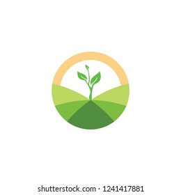 Grow Logo Designenvironmental Care Logo Stock Vector (Royalty Free ...