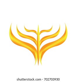 grow up logo in trendy flat style