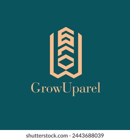 GROW mark apparel logo concept 