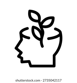Grow Mindset Icon Vector Symbol Design Illustration
