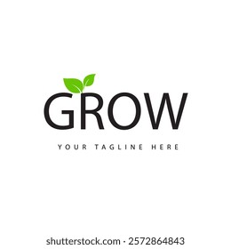 GROW modern elegance and creative logo design .GROW luxurious alphabet design . GROW letter initial logo design.
