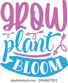 Grow plant bloom spring design