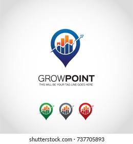 Grow point logo used for many purposes.