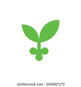 Grow seed logo design vector