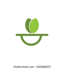 Grow seed logo design vector