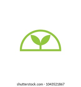 Grow seed logo design vector
