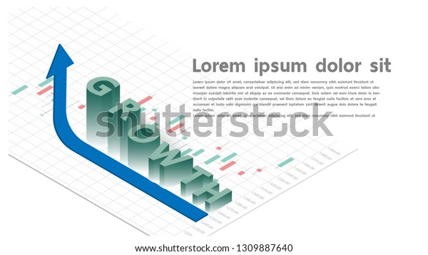Grow Stock Market Trading Forex Graph Stock Vector Royalty Free - 