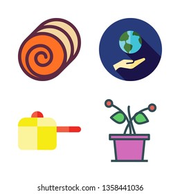 grow vector icon set