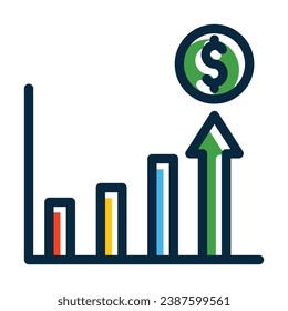 Grow Vector Thick Line Filled Dark Colors Icons For Personal And Commercial Use.
