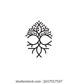 Grow your brand with this elegant tree logo—ideal for eco-friendly, nature, wellness, or organic businesses. Clean design, perfect for web, print, and sustainable branding.