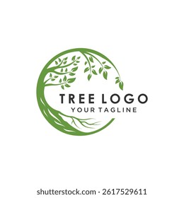 Grow your brand with this elegant tree logo—ideal for eco-friendly, nature, wellness, or organic businesses. Clean design, perfect for web, print, and sustainable branding.