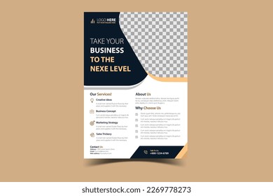 Grow your business with this flyer design. use this flyer for your business growth and advertisement.