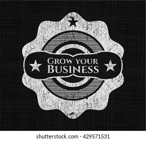 Grow your Business written on a blackboard