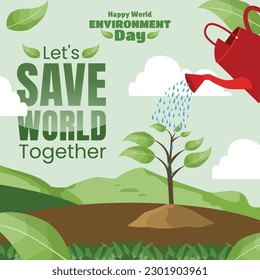 "Grow your green thumb with us this World Environment Day! Join the movement towards a sustainable future.