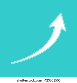 Growing arrow sign