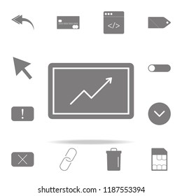 Growing arrow sign icon. web icons universal set for web and mobile