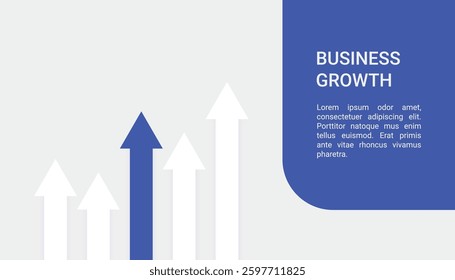 Growing Arrows for Business Presentation