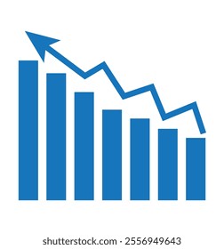 Growing bar graph icon in black on a white background.