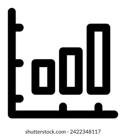 Growing bar graph icon sets