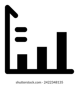 Juegos de iconos de gráficos de barras de crecimiento